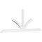 Ekena Millwork Richland Architectural Grade PVC Gable Bracket, 96"W x 36"H x 2"D x 4"F, 9/12 Pitch GBP096X36X0204RIC00 - alternate 1